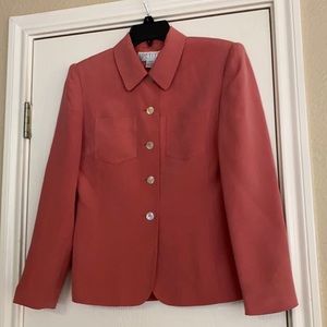 Petite Sophisticate vintage Silk button down top